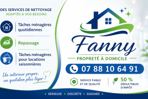Fanny - Propreté à domicile